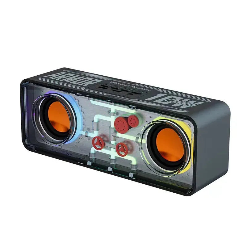 Double Speaker Transparent Mech Wireless Bluetooth Speaker - Bellarte Enchanté Double Speaker Transparent Mech Wireless Bluetooth Speaker